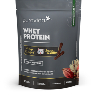 WHEY PROTEIN ISOLADO
SABOR CHOCOLATE LÍNGUA DE GATO