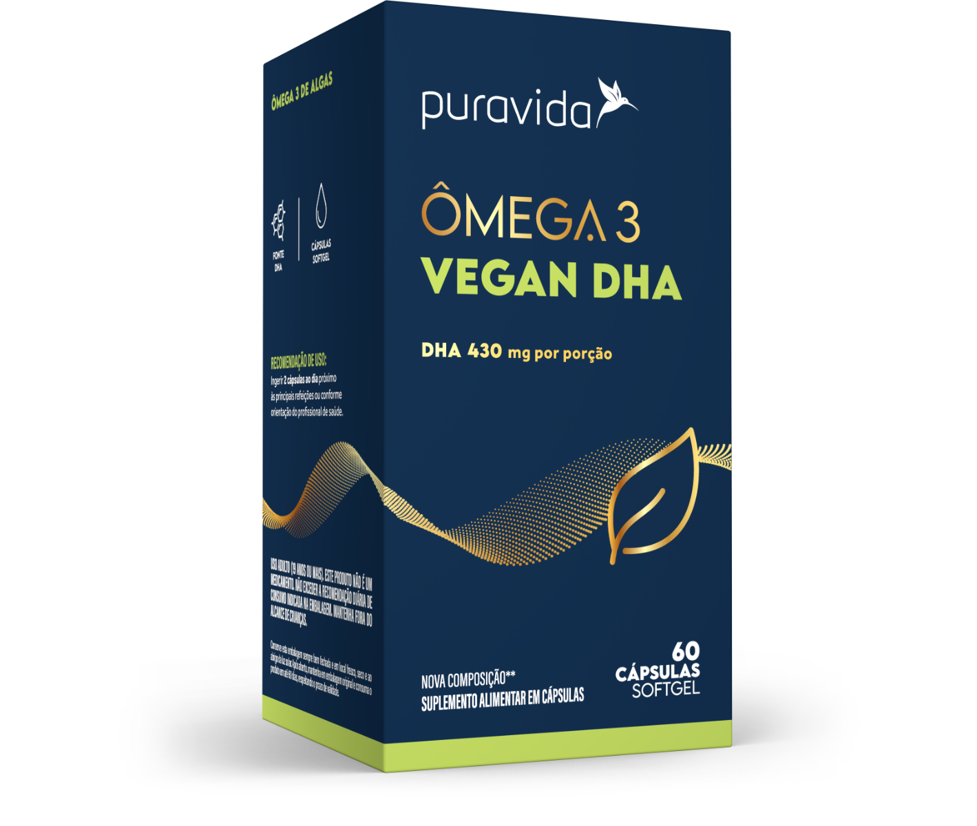 Vegan Omega 3 DHA - 60 Cáps Vegan Omega 3 DHA - 60 Cáps
