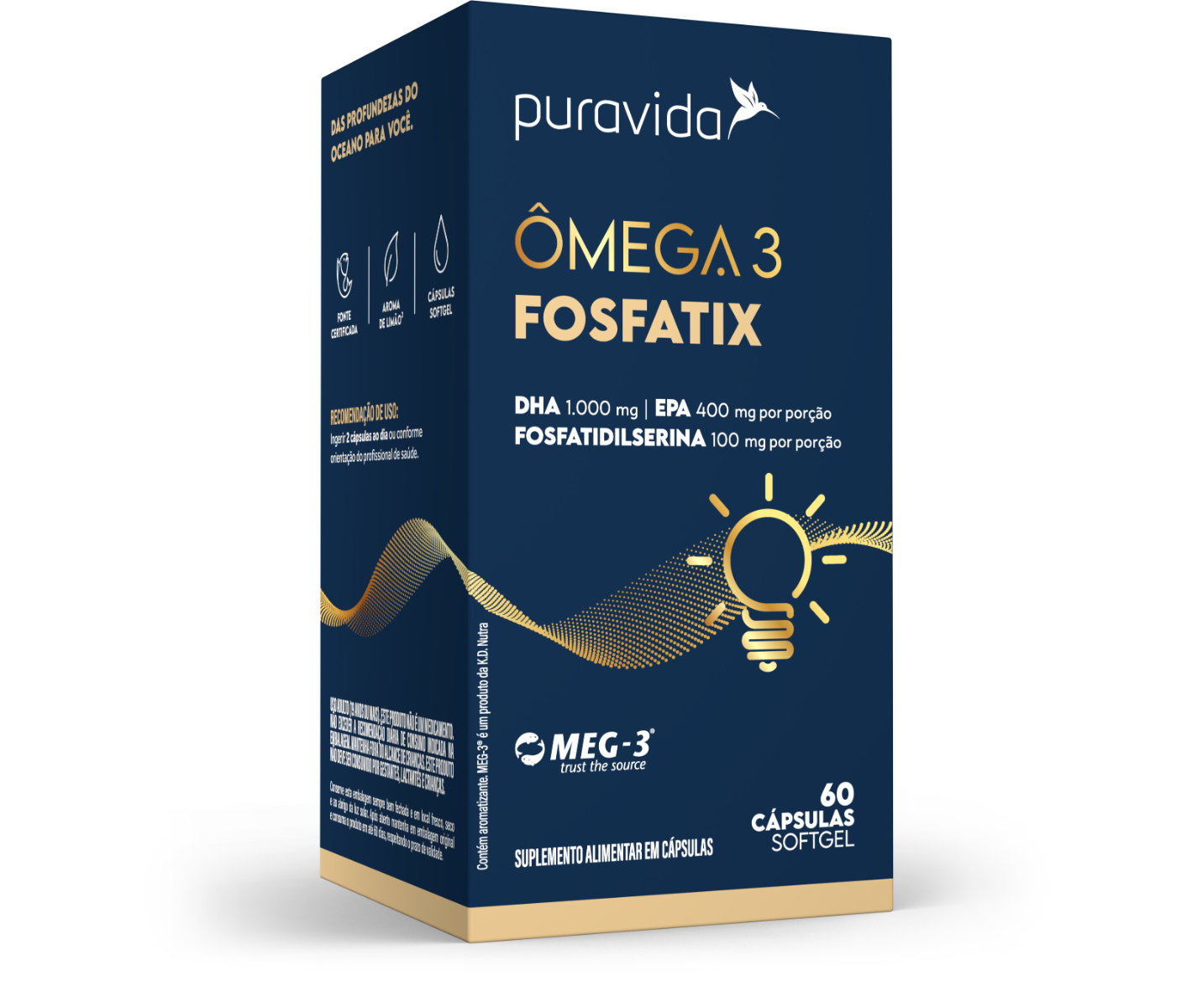 Ômega 3 Fosfatix - 60 CÁPS Ômega 3 Fosfatix - 60 CÁPS
