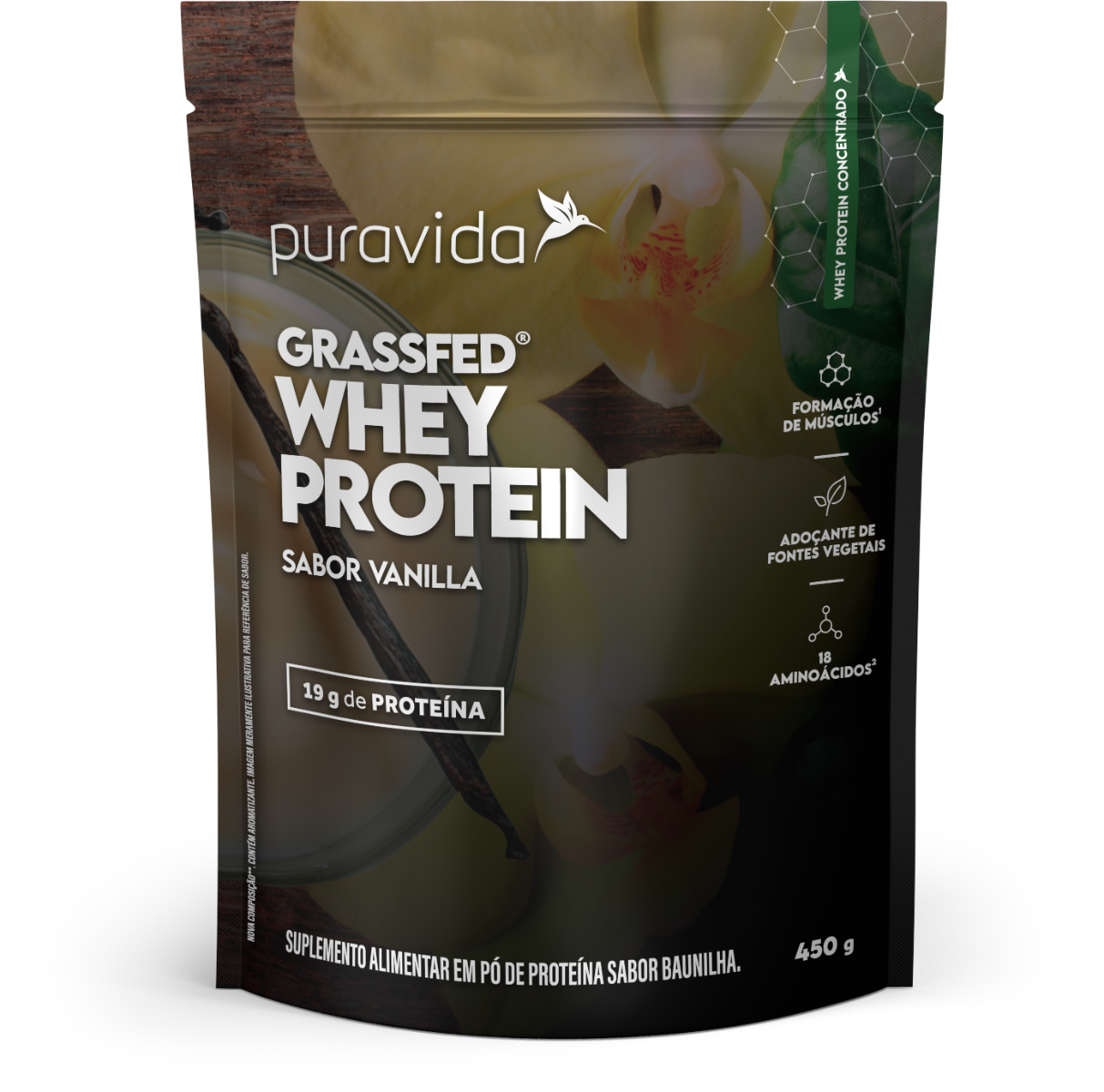 Whey Protein Grassfed Vanilla 450G Whey Protein Grassfed Vanilla 450G