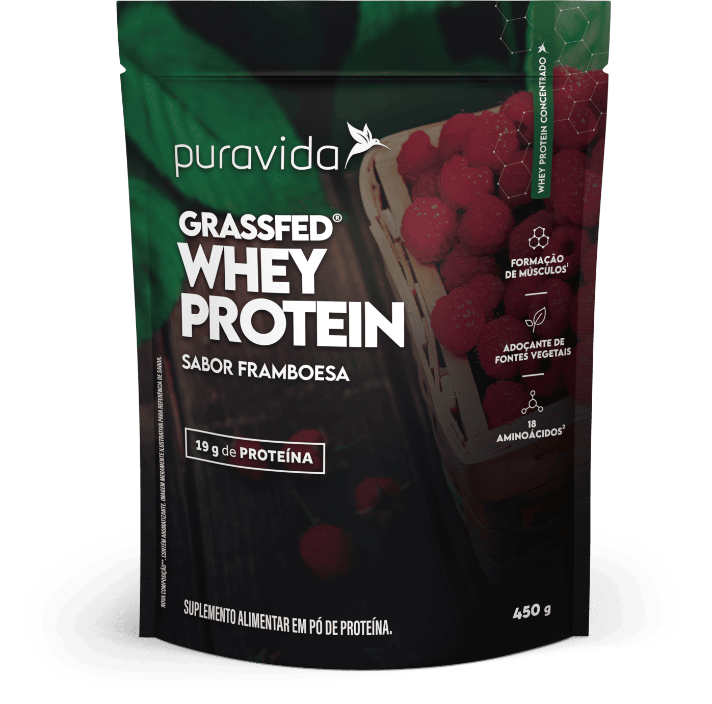 Whey Protein Grassfed Framboesa 450G Whey Protein Grassfed Framboesa 450G
